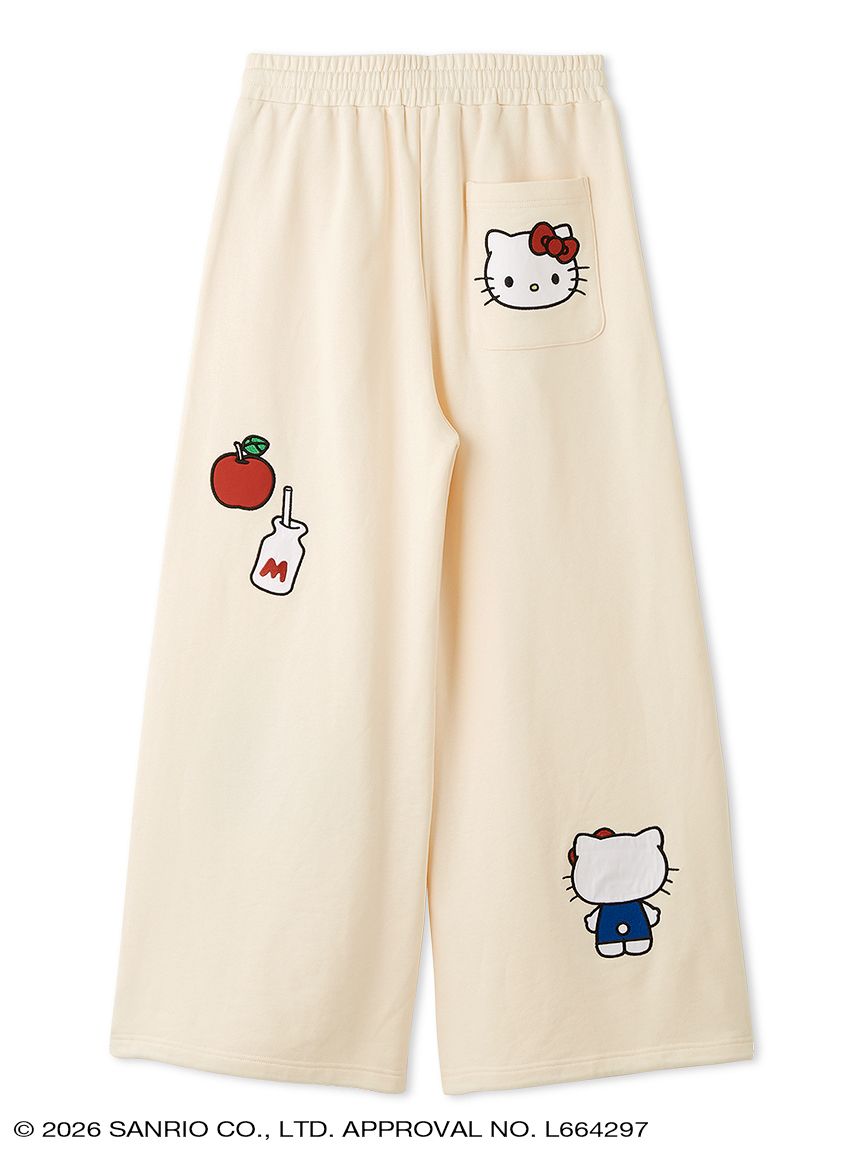 サンリオハウス　アップリケスウェットパンツ　ジェラートピケ⭐︎完売品⭐︎新品未使用 アップリケスウェットパンツ(ボトムス) │sanrio house（サンリオ