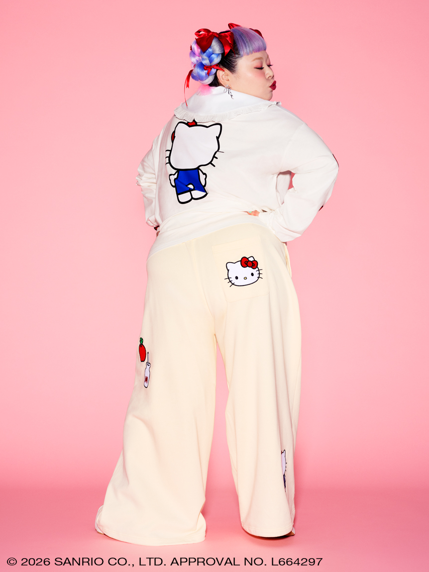 バックスタイルプリントクルーネックロンT(トップス) │sanrio house