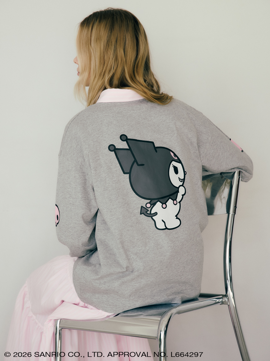 バックスタイルプリントクルーネックロンT(トップス) │sanrio house