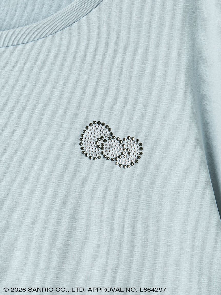 ハローキティ サイドシャーリングクロップドTシャツ(トップス