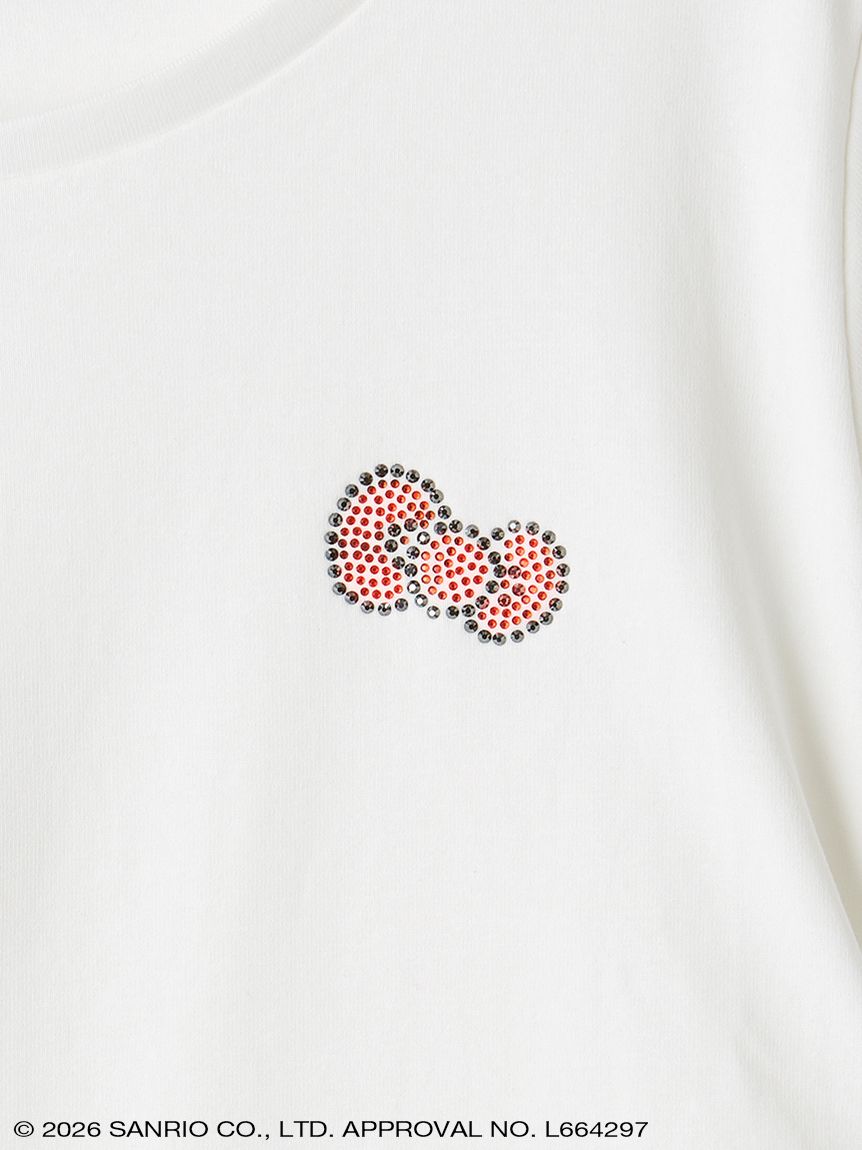 ハローキティ サイドシャーリングクロップドTシャツ(トップス