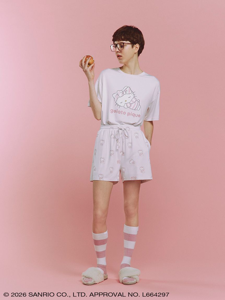 ジェラートピケ【サンリオハウス】【gelato pique】ワンポイントTシャツ sanrio house｜【gelato pique】【LADIES】ワンポイントTシャツ