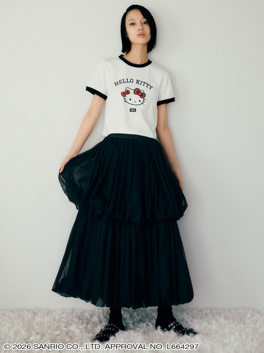 クロップド丈リンガーTシャツ(トップス) │sanrio house（サンリオ