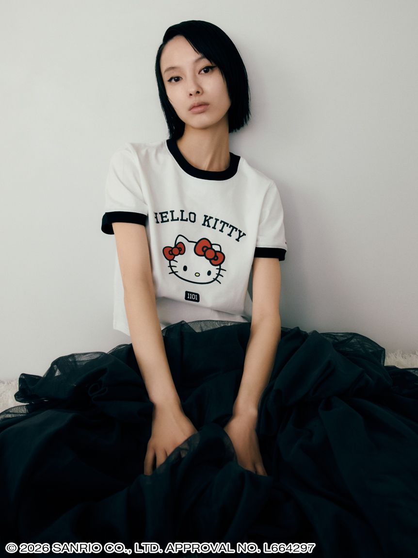 クロップド丈リンガーTシャツ(トップス) │sanrio house（サンリオ