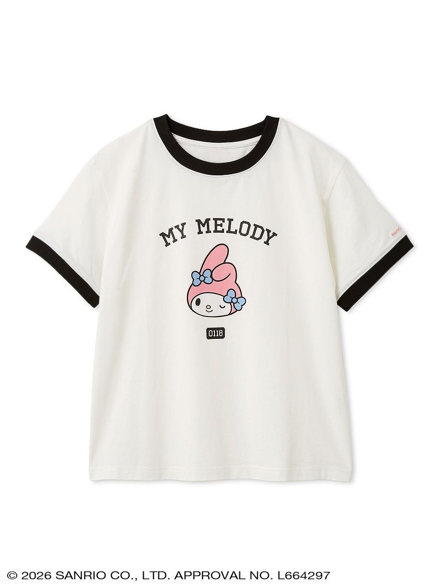 クロップド丈リンガーTシャツ(トップス) │sanrio house（サンリオ
