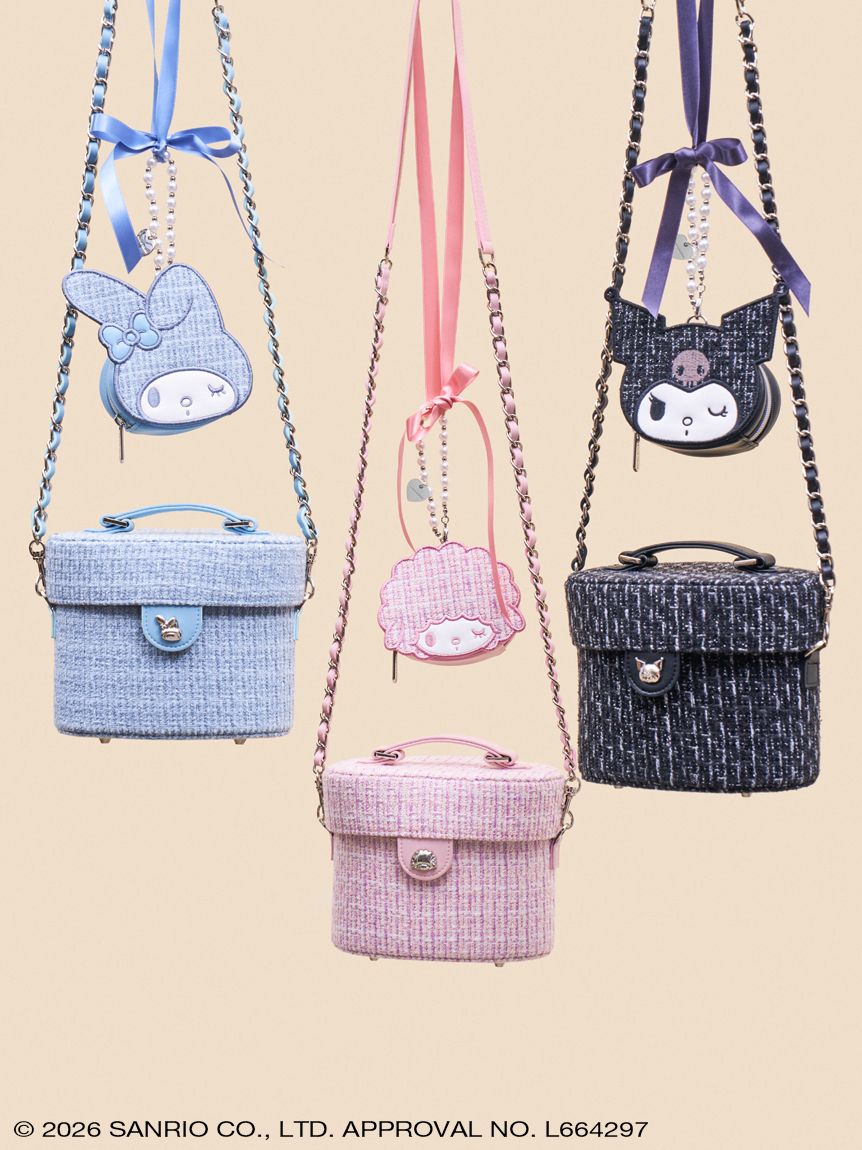 ツイードフェイスミニポーチ(ポーチ) │sanrio house（サンリオハウス