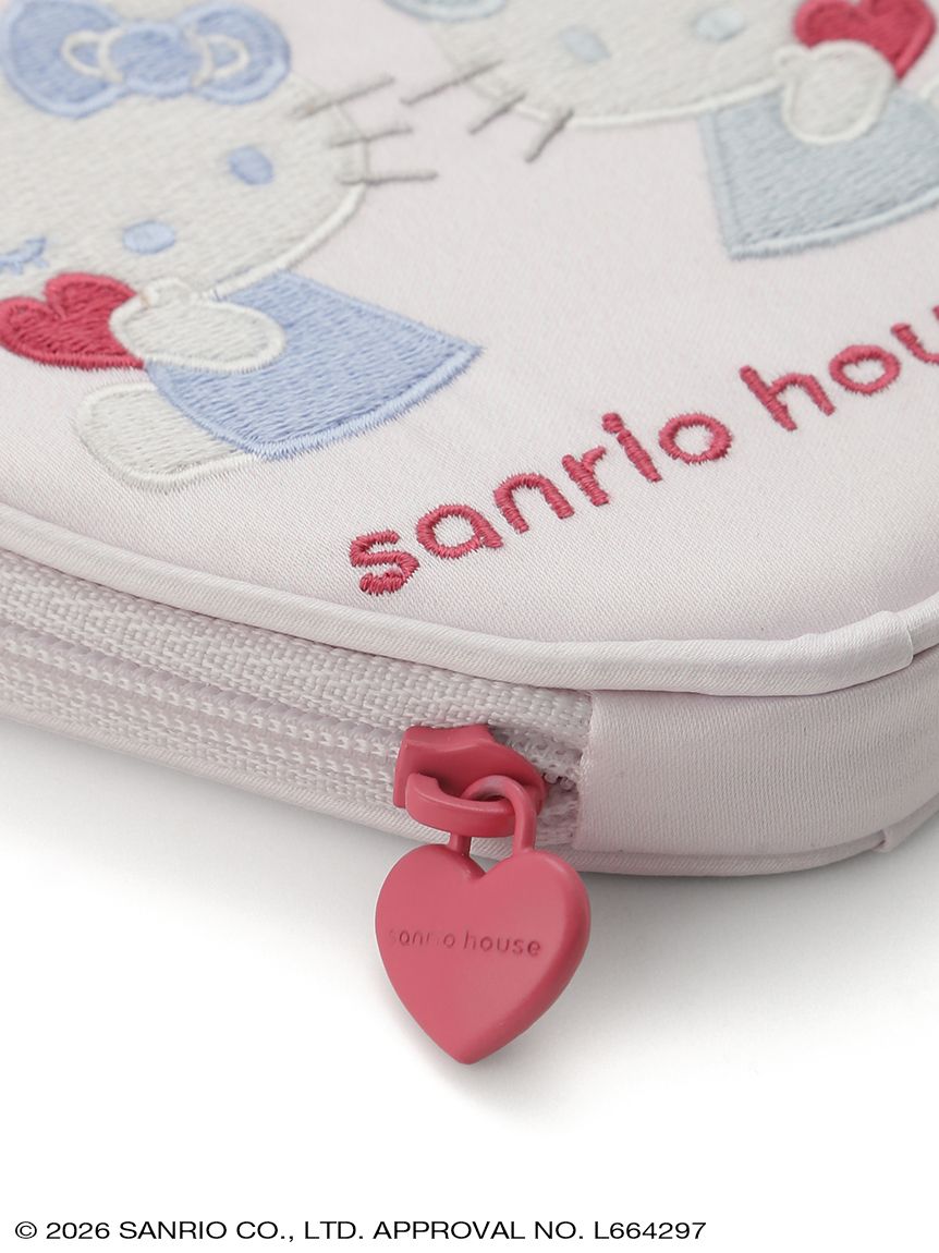 ハローキティ刺繍ハート型ポーチ(ポーチ) │sanrio house（サンリオ