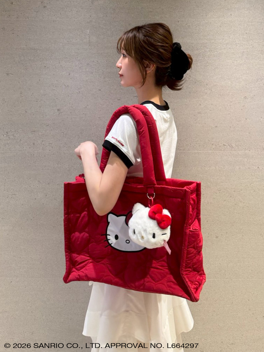 ハローキティ ハートキルティングトートバッグ(バッグ) │sanrio house