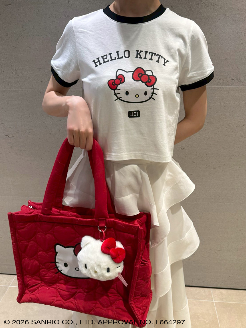 ハローキティ ハートキルティングトートバッグ(バッグ) │sanrio house