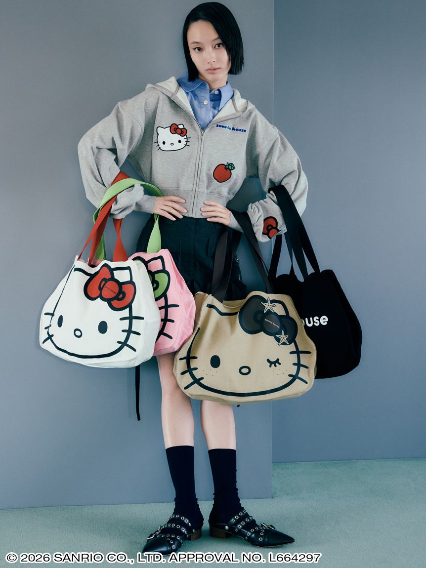 gelato pique サンリオハウス トートバッグ キティ ハローキティ ハートキルティングトートバッグ（トートバッグ