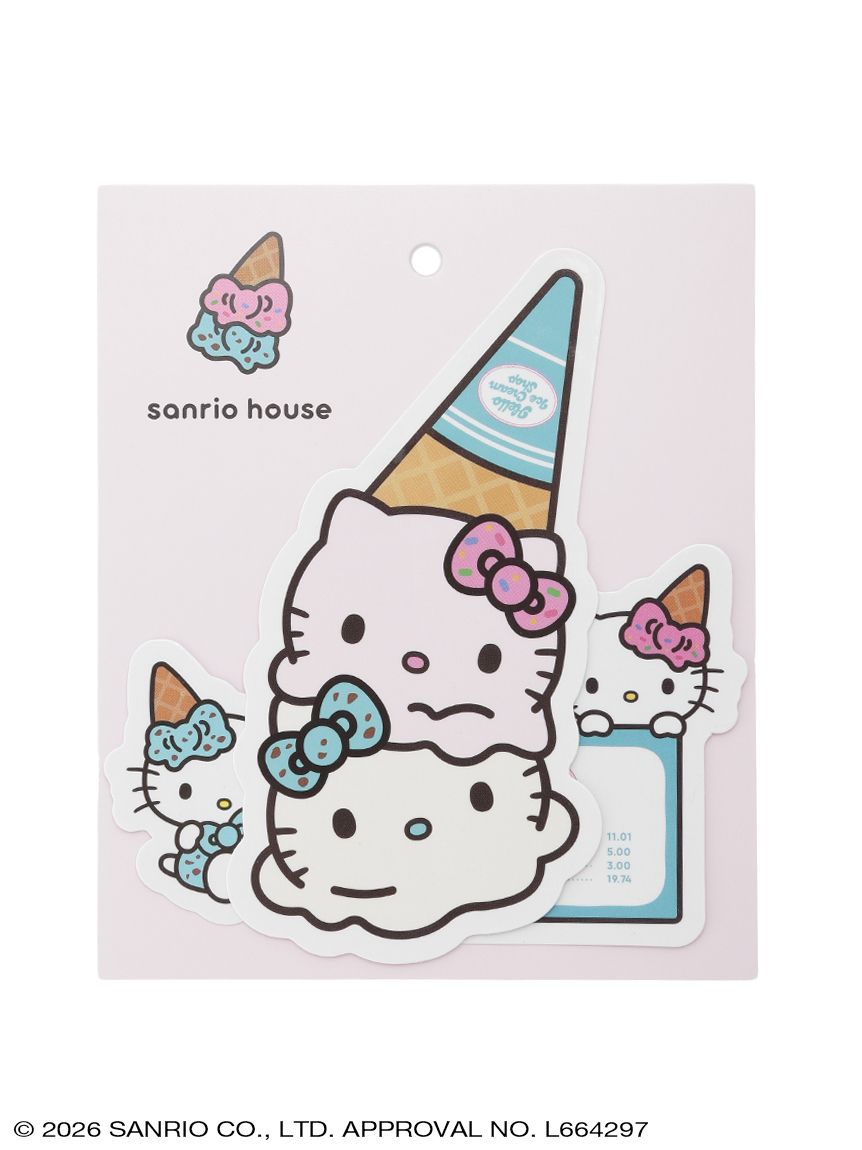 HELLO ICE CREAM SHOP 】ステッカー3枚セット(その他) │sanrio house