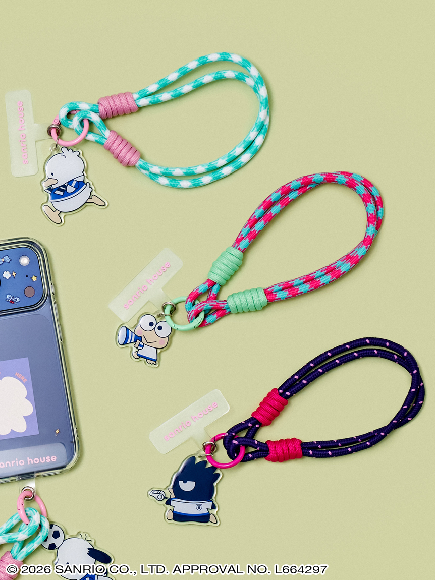 はぴだんぶい アクリルキーホルダー付きハンドストラップ(チャーム