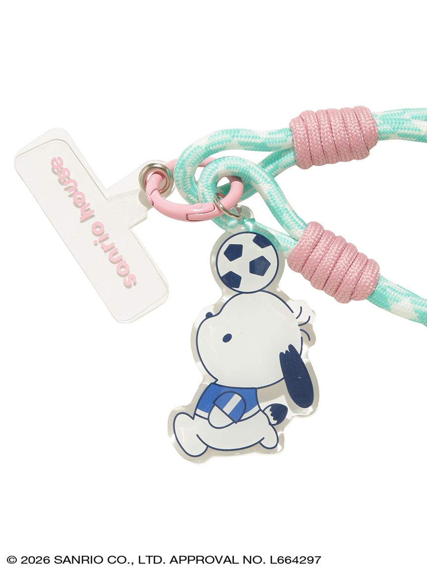 はぴだんぶい アクリルキーホルダー付きハンドストラップ(チャーム