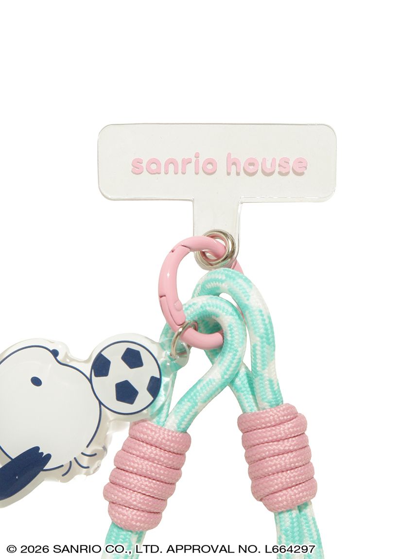 はぴだんぶい アクリルキーホルダー付きハンドストラップ(チャーム