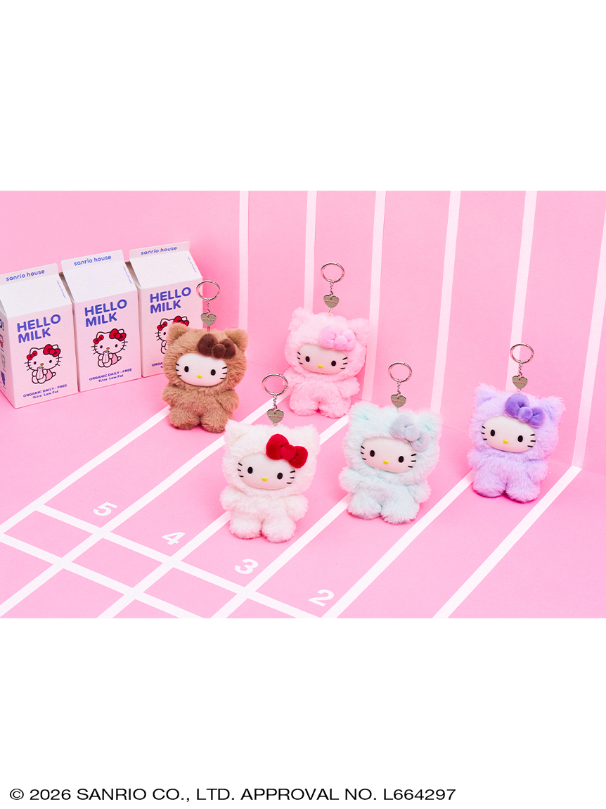 サンリオハウス フラッフィーハローキティチャーム CAFE AU LAIT サンリオハウス フラッフィーハローキティチャーム MILK ミルク - メルカリ