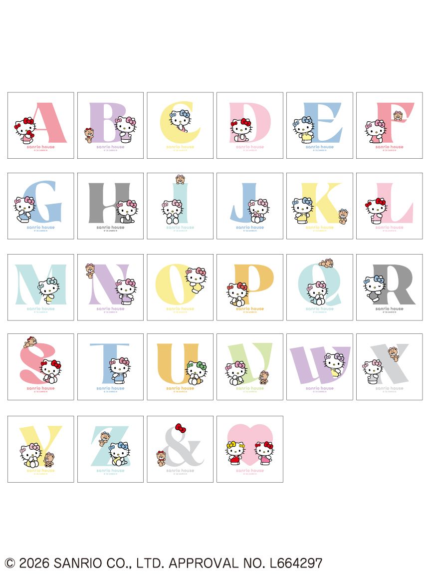 ONLINE限定】イニシャルステッカー ハローキティ(その他) │sanrio