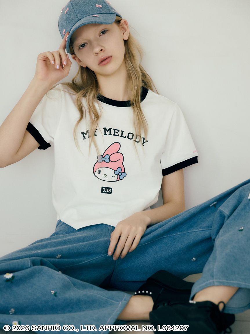 サンリオハウス ハローキティ リボンスタッズキャップ キティ キャップ 白 ハローキティ リボンスタッズキャップ(その他) │sanrio house