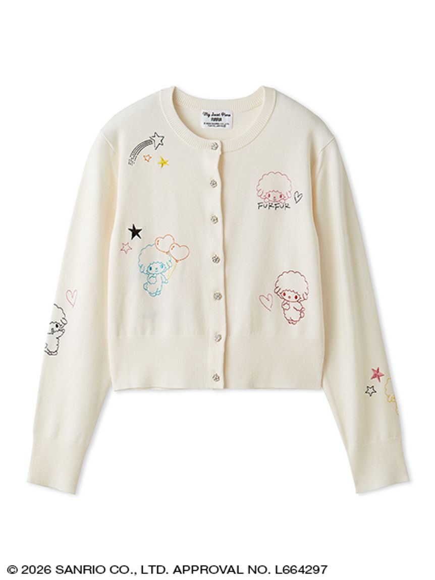 FUR FUR】刺繍ニットカーディガン(カーディガン) │sanrio house