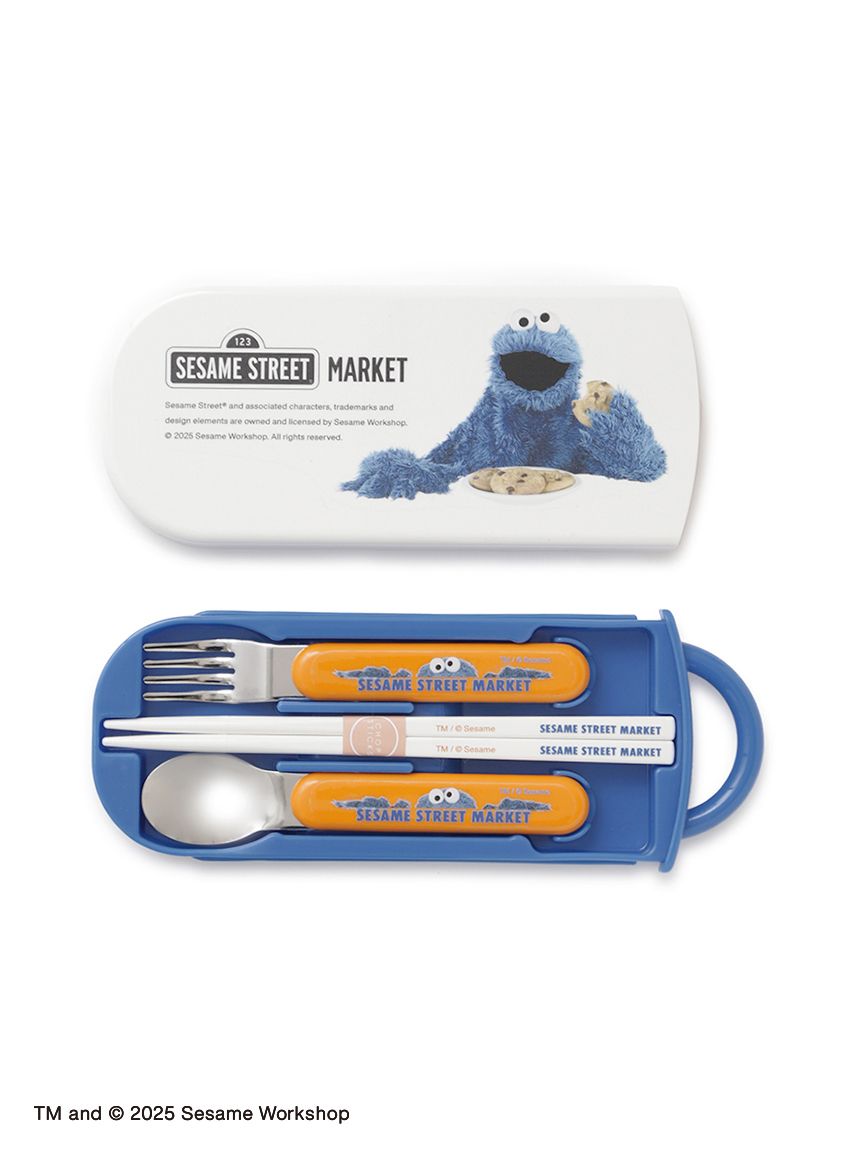 BACK TO SCHOOL】【KIDS】クッキーモンスターデザイン カトラリー