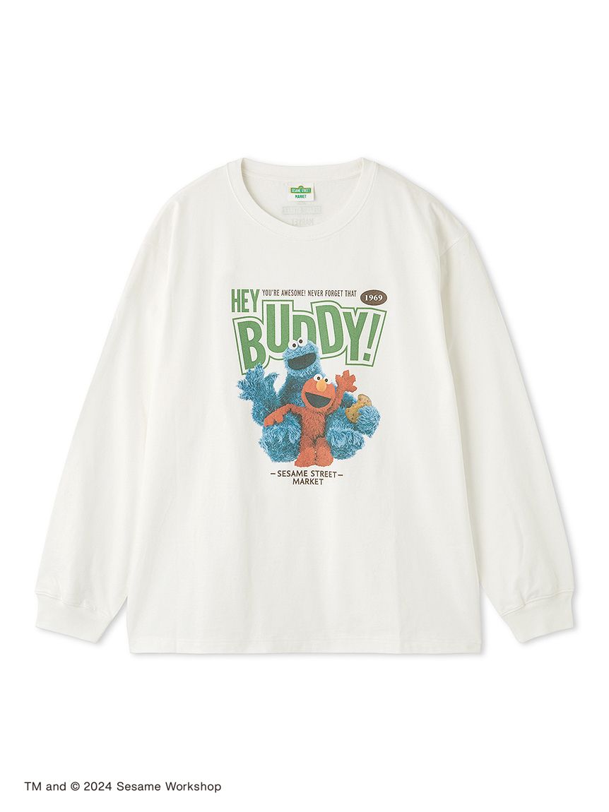 UNISEX】フォトプリントロングTシャツ_BUDDY(トップス)｜SESAME STREET MARKET/公式通販サイト