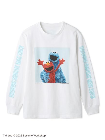 MILK ロングTシャツ ストライプ UNISEX】グラフィックロングTシャツ(トップス)|SESAME STREET