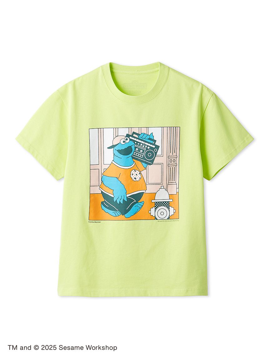 tシャツ 「UNISEX」クッキーモンスター　アートTシャツ（RADIO） レディース メンズ UNISEX】クッキーモンスター アートTシャツ（RADIO）(トップス