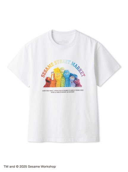 UNISEX】キャラクターアートTシャツ（RAINBOW）(トップス)｜SESAME
