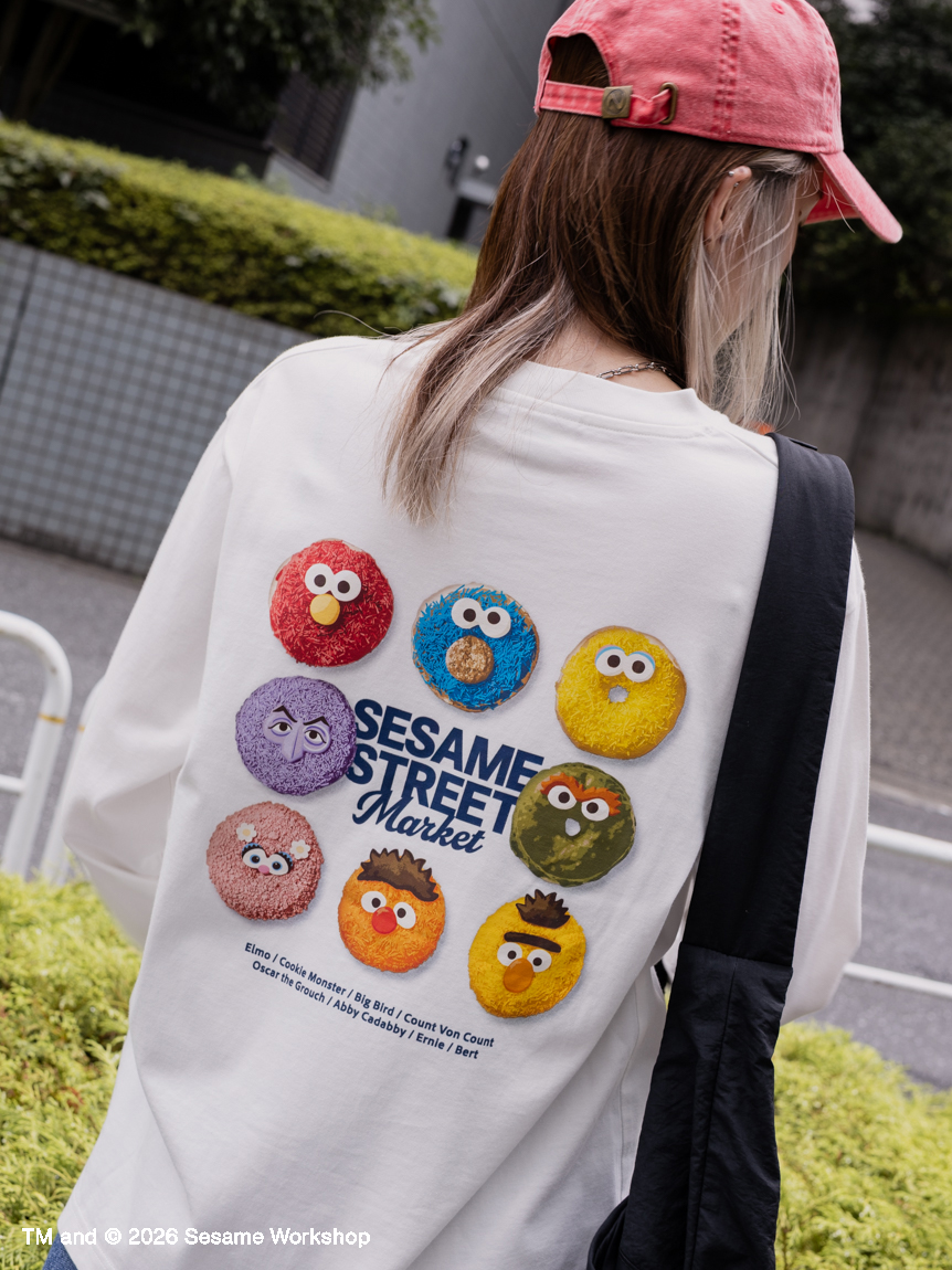 UNISEX】ロングTシャツ（DONUT）(トップス)｜SESAME STREET MARKET