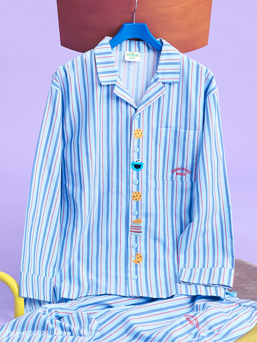 SESAME STREET【RELAXING TIME】プリントオックスパジャマ RELAXING TIME】プリントオックスパジャマ(ルームウエア)｜SESAME