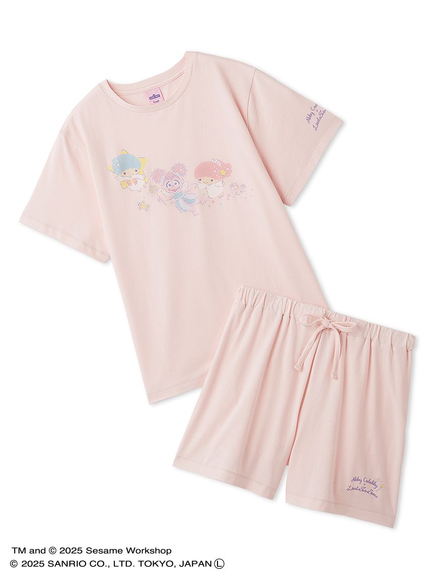 アビー×リトルツインスターズ】Tシャツ＆ショートパンツSET(ルーム