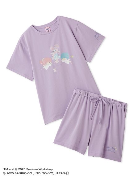アビー×リトルツインスターズ】Tシャツ＆ショートパンツSET(ルーム