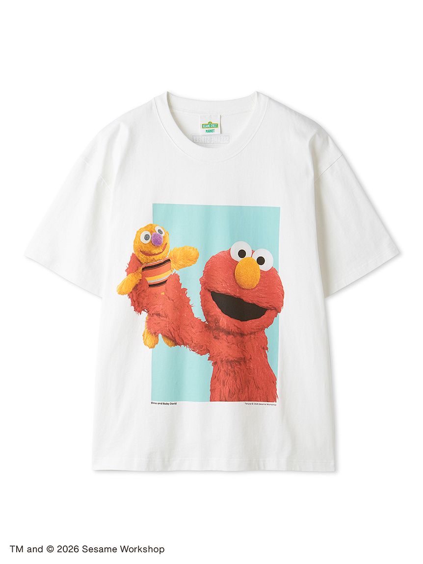 SESAME STREETフォトアートTシャツ（BLU-S） Sサイズ UNISEX】フォト