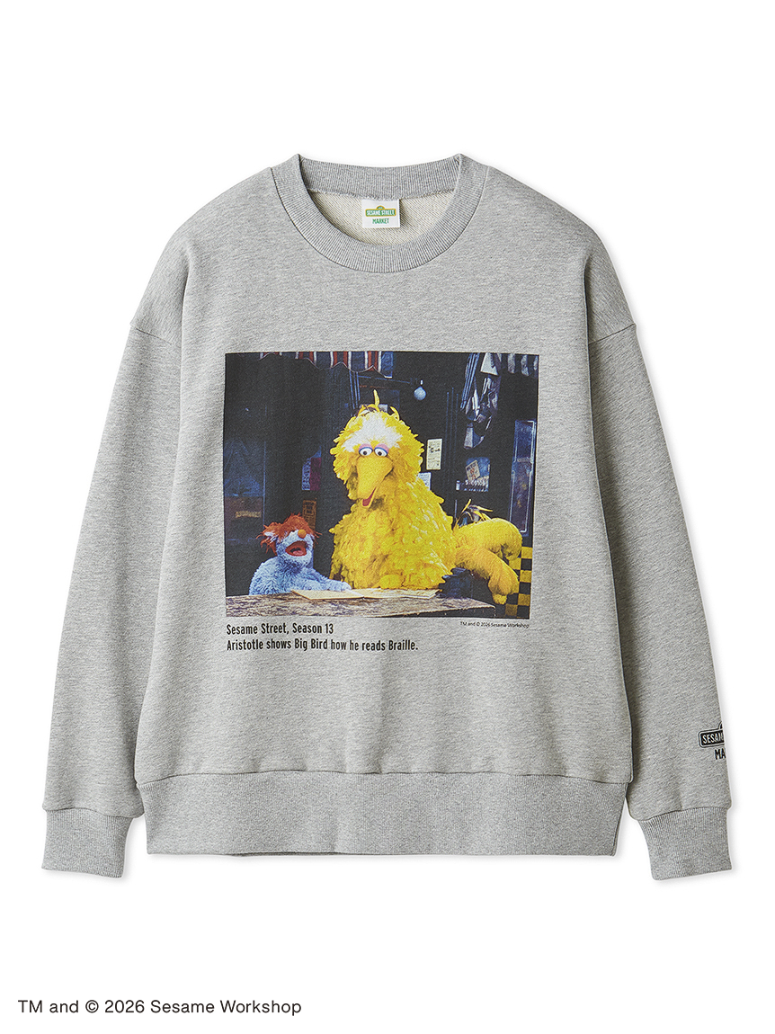 UNISEX】フォトアート裏毛プルオーバー(トップス)｜SESAME STREET
