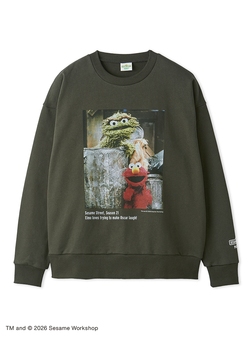 UNISEX】フォトアート裏毛プルオーバー(トップス)｜SESAME STREET