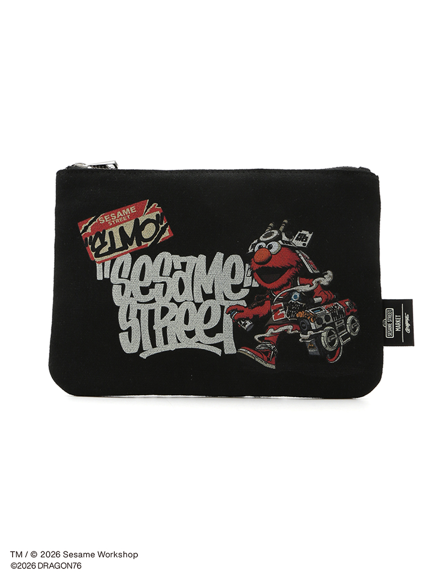 SESAME STREET MARKET×Dragon76】キャンバスフラットポーチ(ポーチ
