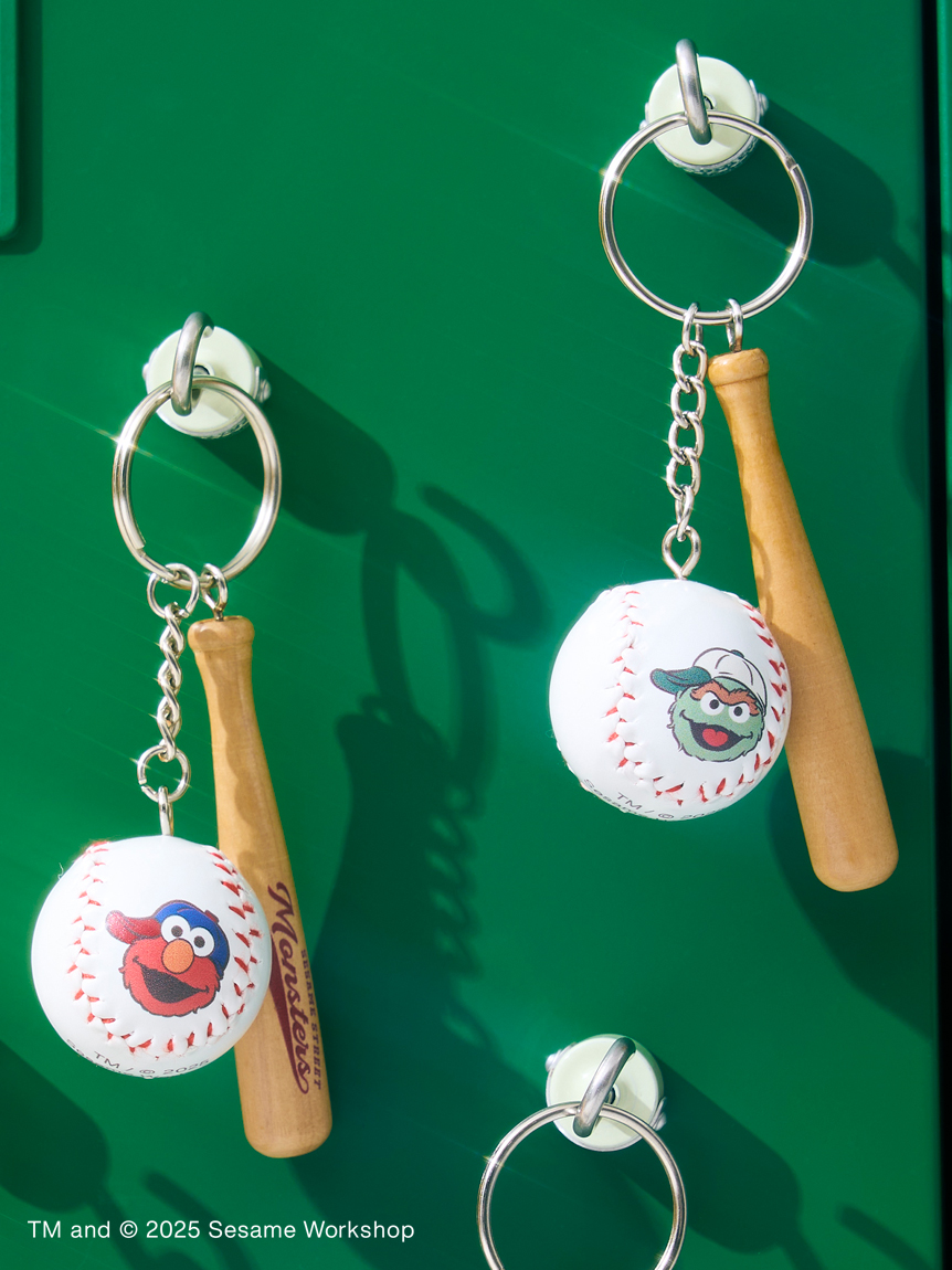 SESAME STREET MONSTERS】ベースボールモチーフ キーチェーン