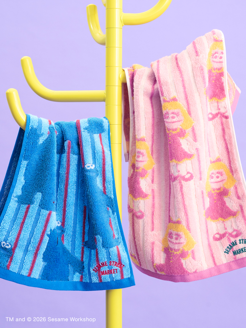 RELAXING TIME】リラックスフェイスタオル(ハンカチ・タオル)｜SESAME