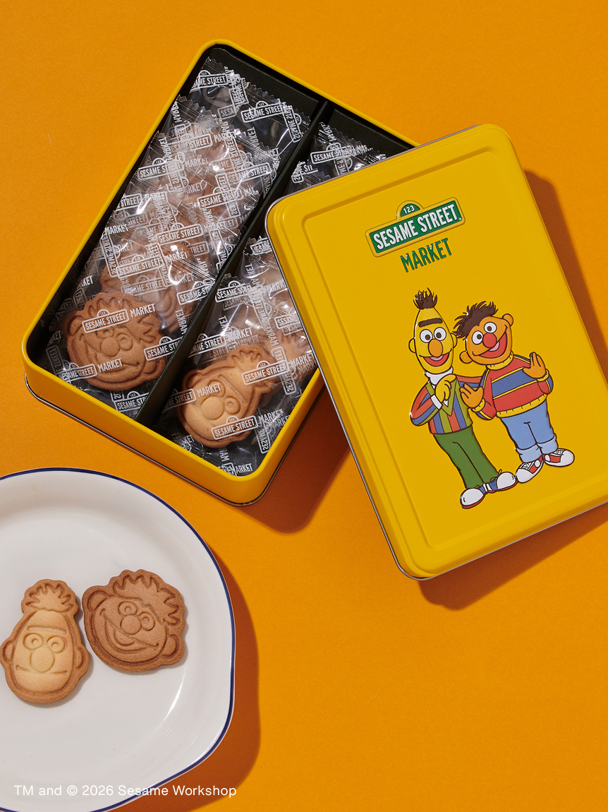 クッキー缶（アーニー＆バート）12枚入(お菓子・食品)｜SESAME STREET