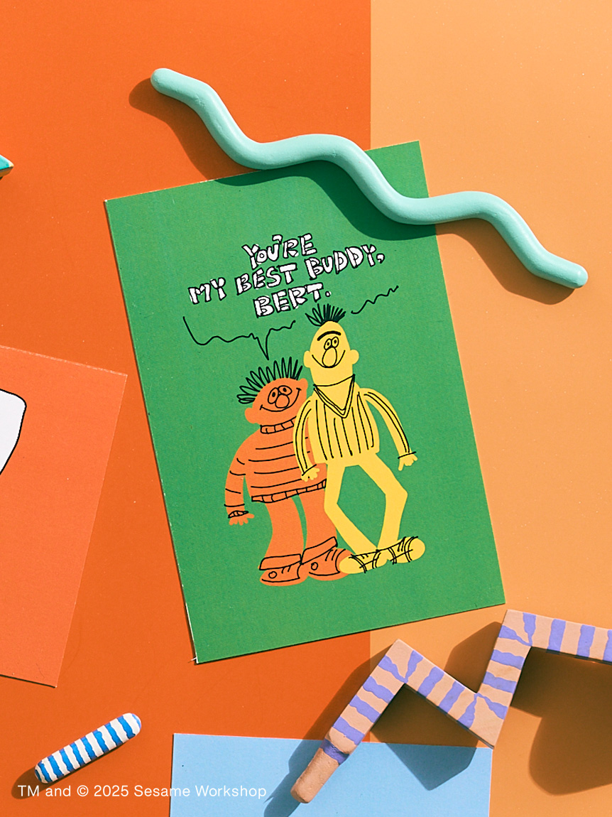 SESAME STREET MARKET×オガワナツミ】オリジナルアート ポストカード