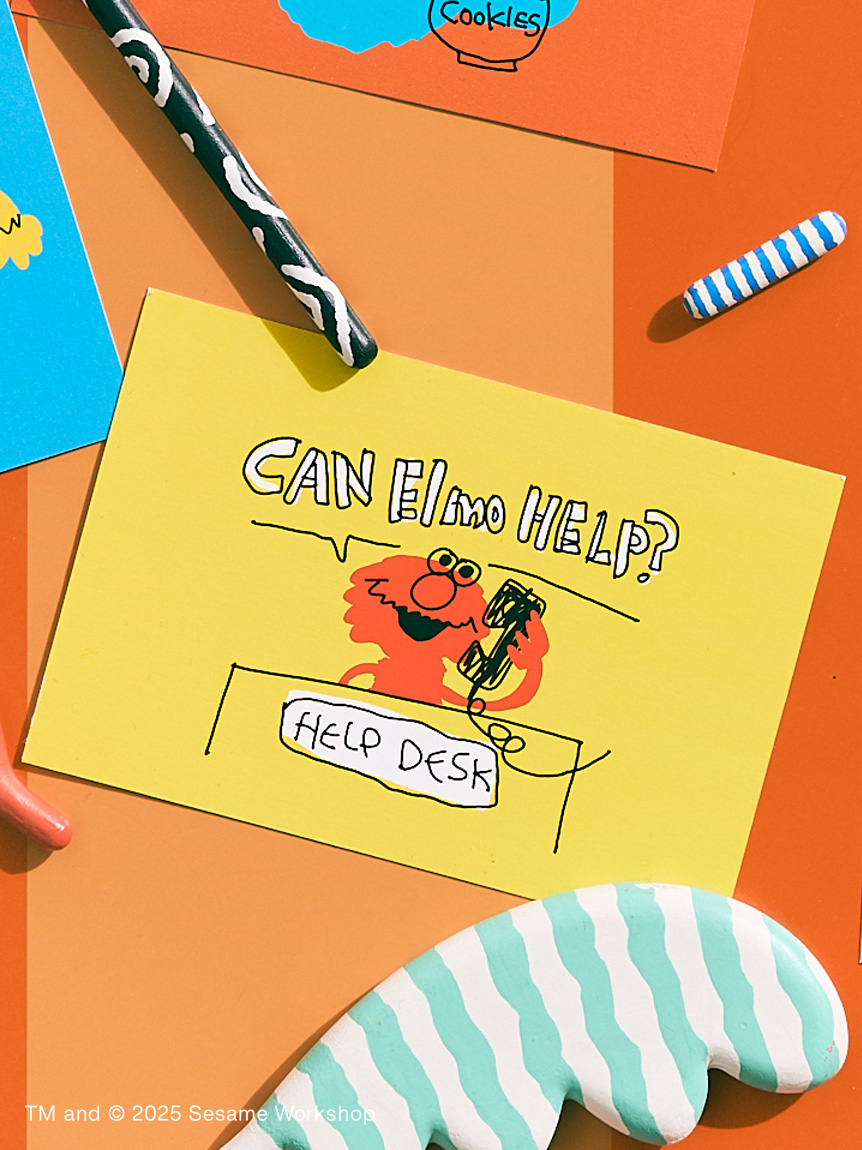 SESAME STREET MARKET×オガワナツミ】オリジナルアート ポストカード