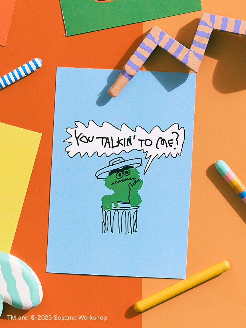 SESAME STREET MARKET×オガワナツミ】オリジナルアート ポストカード