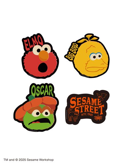 BOO! FRIENDS】デザインステッカー(シール・スタンプ)｜SESAME STREET