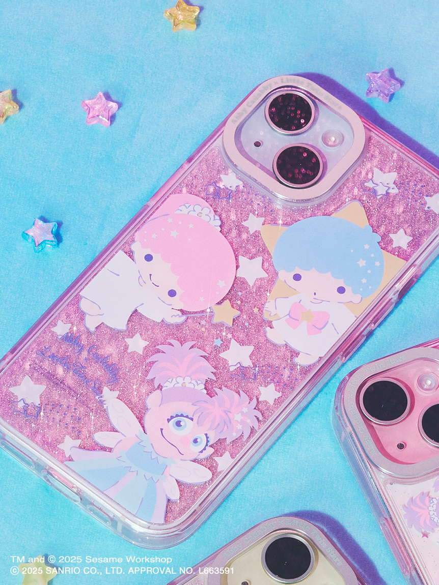 アビー×リトルツインスターズ】スマホクリアケース＆シート（iPhone13