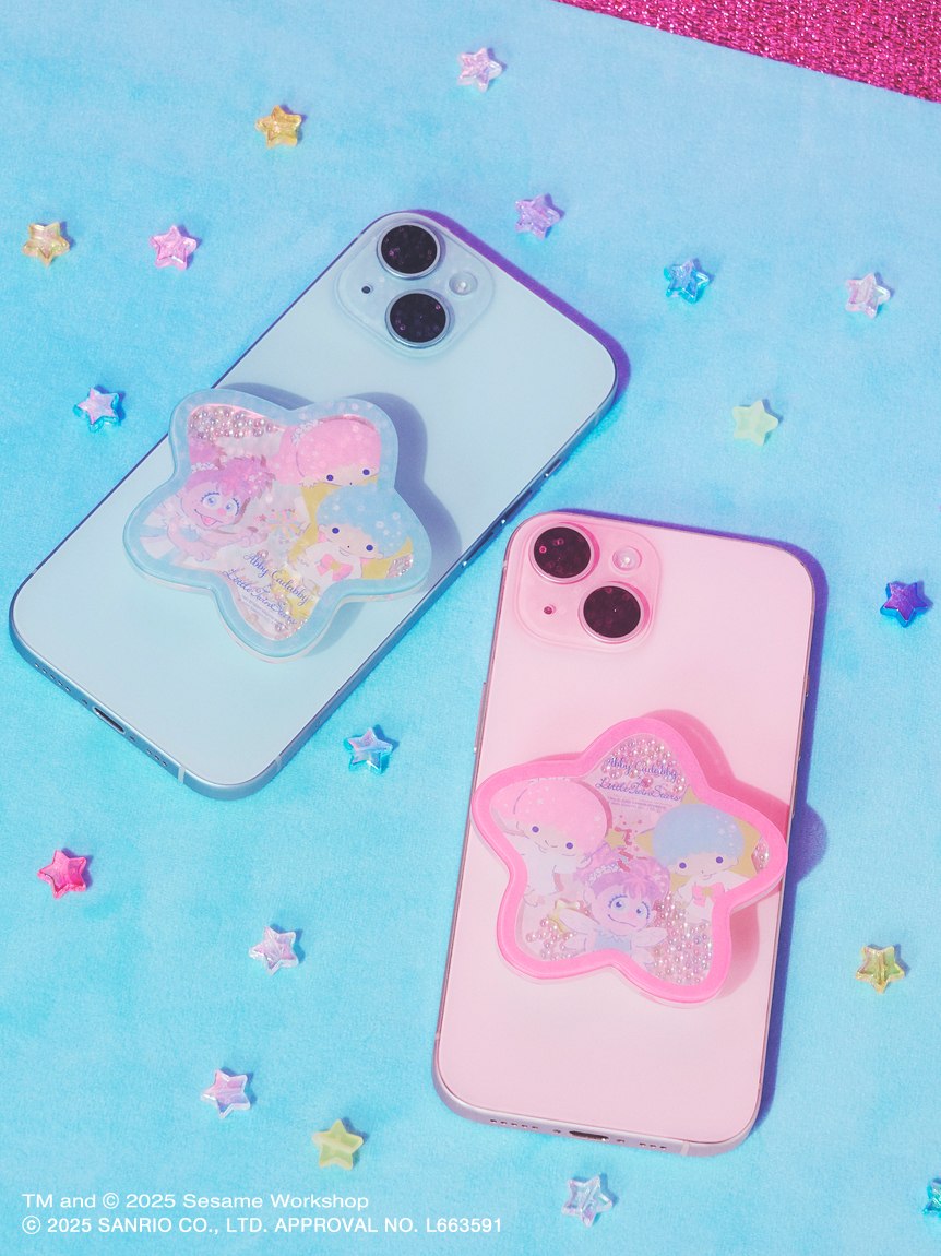 アビー×リトルツインスターズ】しゃかしゃかスマホグリップ(その他