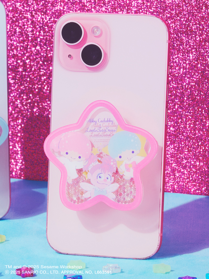 アビー×リトルツインスターズ】しゃかしゃかスマホグリップ(その他
