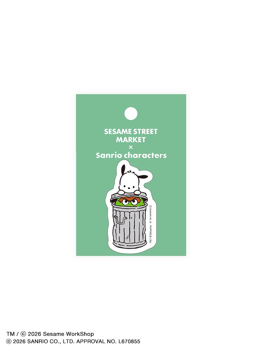 SESAME STREET MARKET×サンリオキャラクターズ】ステッカー(シール