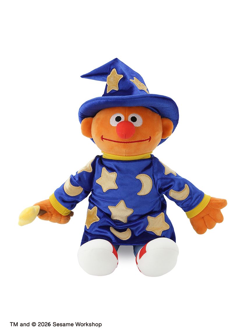 S-k323　ぬい　衣装　オレンジ　青 ぬいぐるみM(NO TRICKS JUST TREATS)(ぬいぐるみ)｜SESAME STREET
