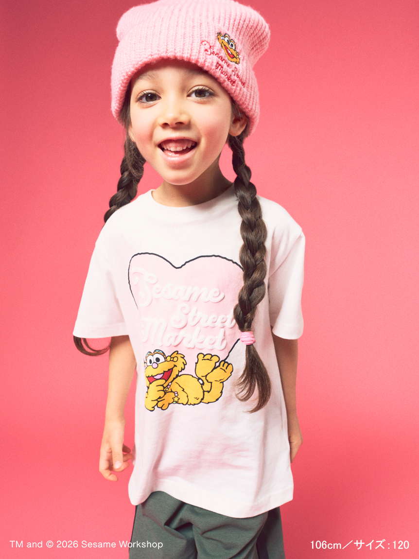 BIG HUGS,BIG HEARTS】【KIDS】発砲プリントTシャツ(アパレル)｜SESAME