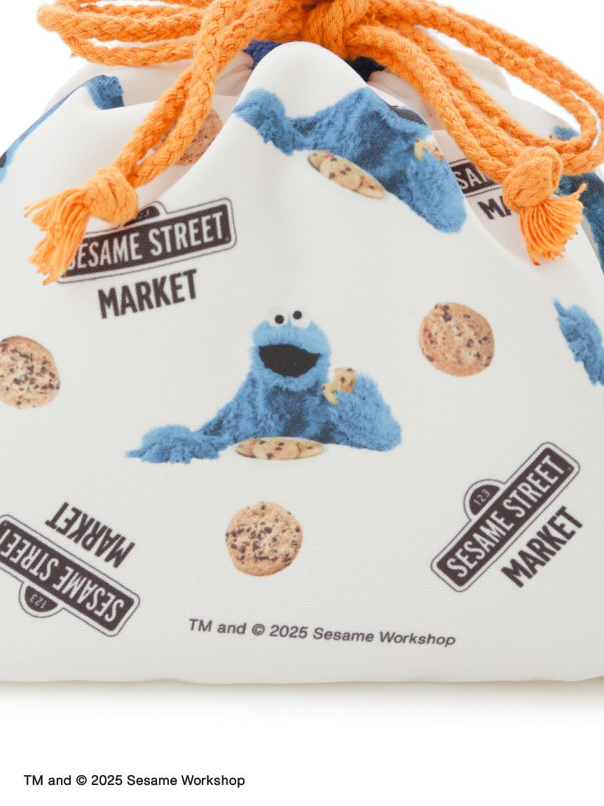 BACK TO SCHOOL】【KIDS】クッキーモンスターデザイン ランチ巾着