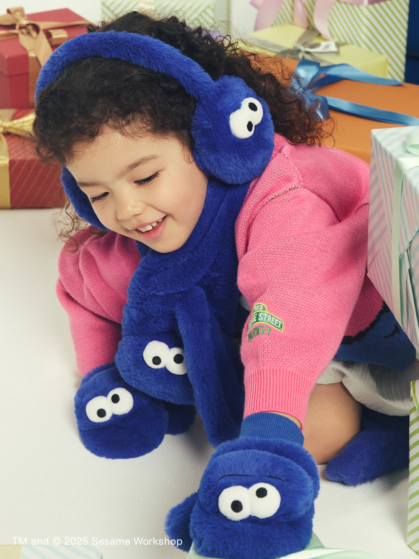 OUR KIND OF HOLIDAY】【KIDS】フェイスモチーフ ミトン(アパレル